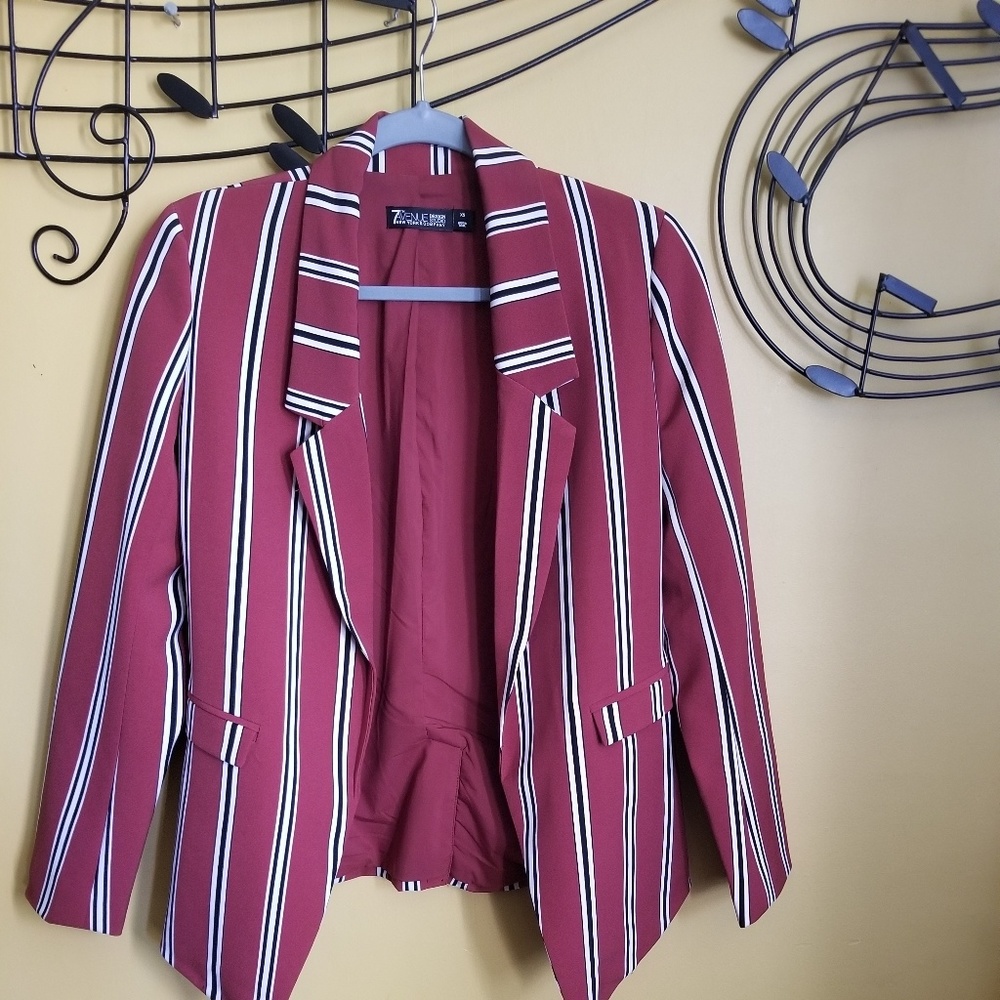 A casual no button blazer, from New York & Company
